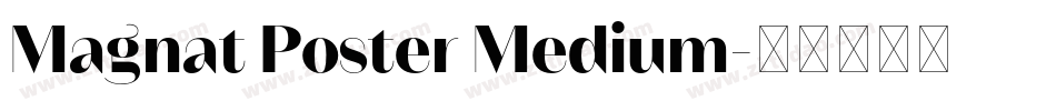 Magnat Poster Medium字体转换